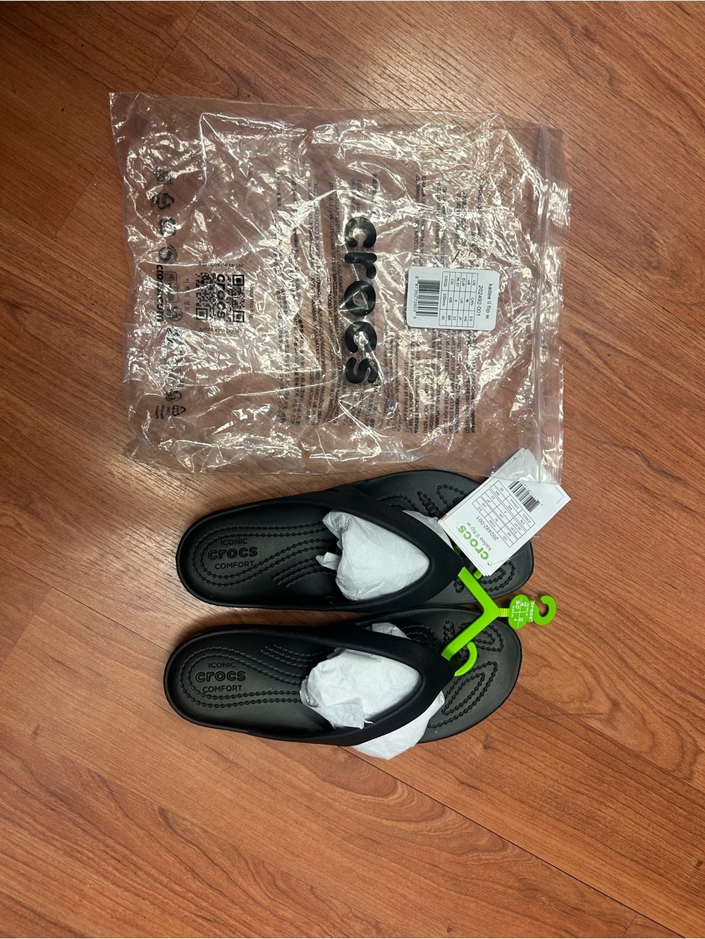 Crocs Kadee II Women's Flip-Flops - Black, US 6